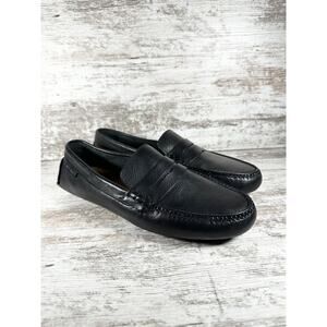 UNWORN Men's Cole Haan Grant Canoe Black Penny Loafer Driving Shoes Sz 10.5M